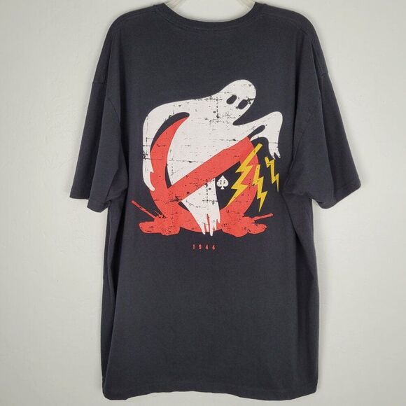 Zero Foxtrot Men's Short Sleeve Shirt Ghost Skull 1944 Black Size 3X - Picture 1 of 7